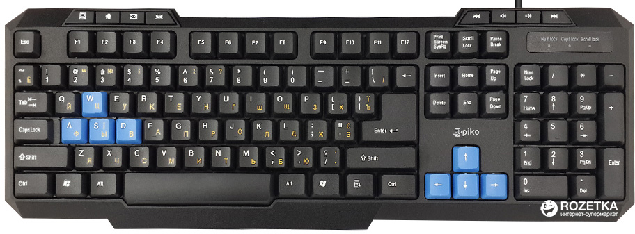 

Клавиатура проводная Piko KB-106 (1283126467097)