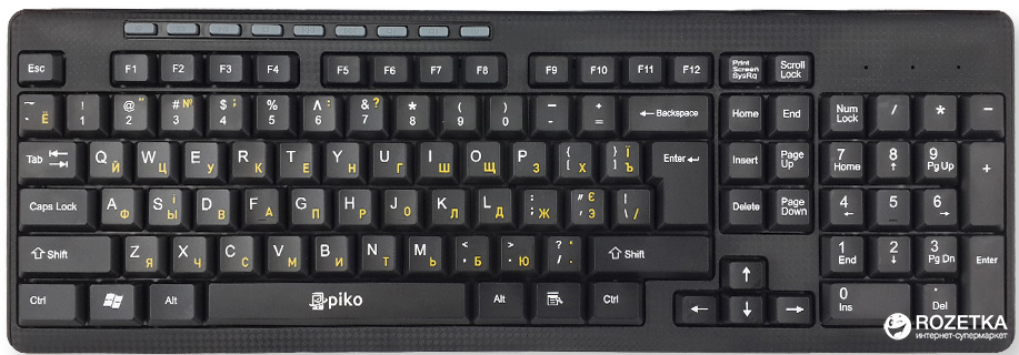 

Клавиатура беспроводная Piko KB-108X (1283126467073)