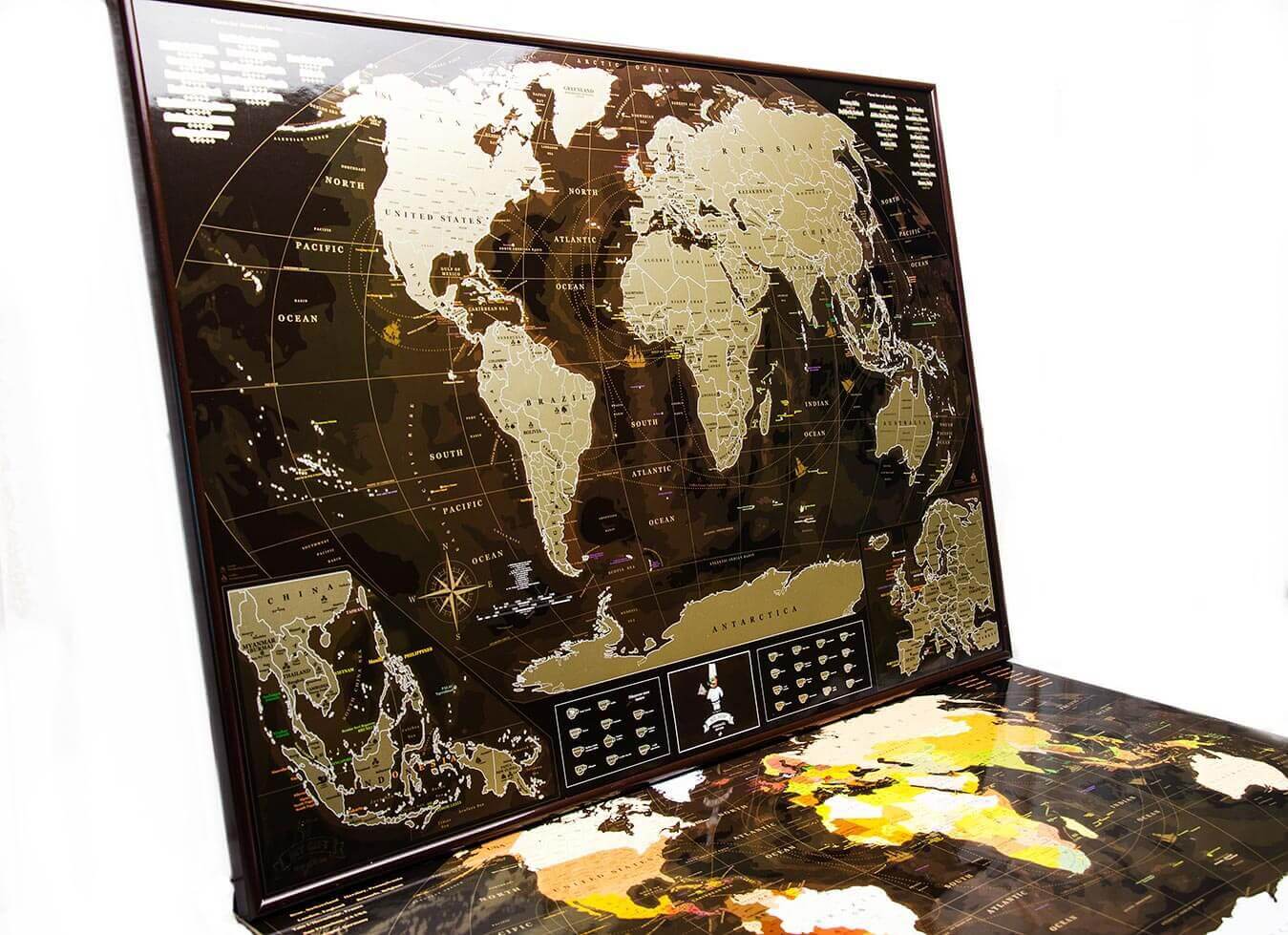 

Скретч карта мира My Map Chocolate edition ENG в наборе для любимого человека In Love