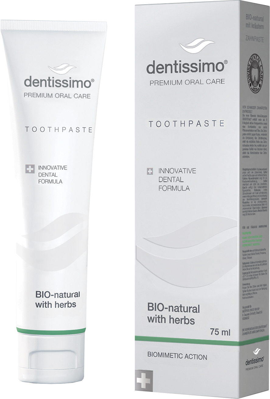 Зубная паста Dentissimo Bio-Natural With Herbs 75 мл (7640162322362 ...