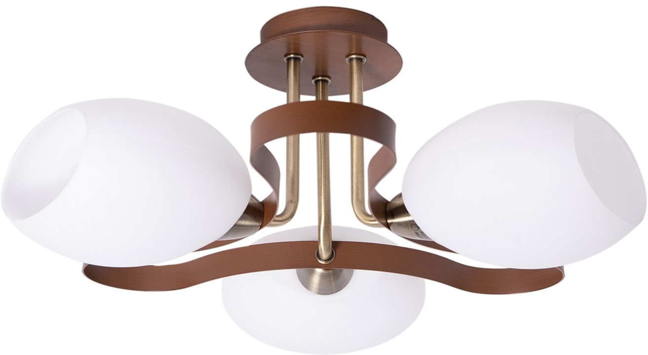 

Люстра ALTALUSSE INL-9210C-13 Antique Brass Walnut Е14 3х40 Вт