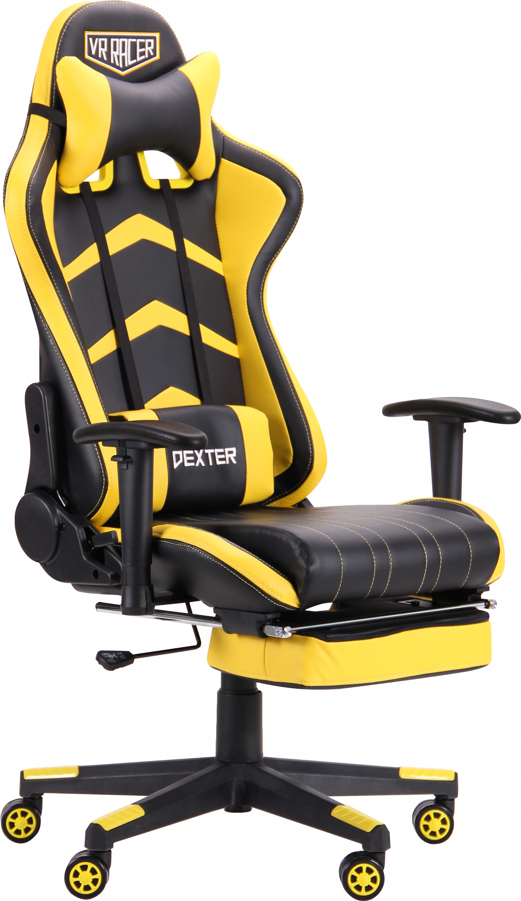 

Кресло геймерское AMF VR Racer Dexter Megatron Черное с желтым (545085/BN-W0105B-3)