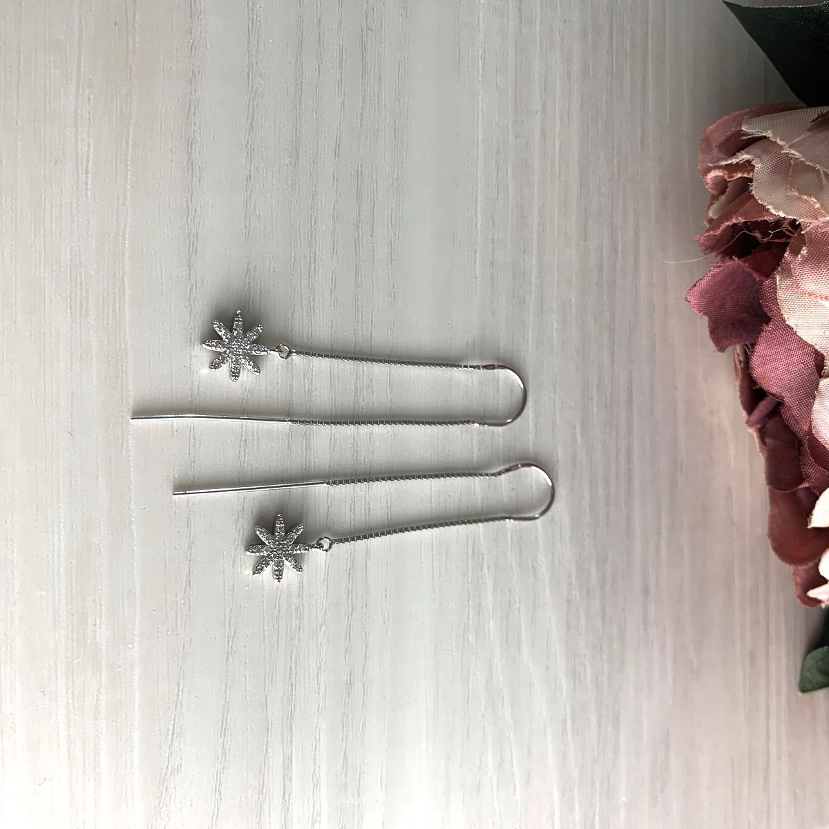 

Серебряные серьги SilverLine с фианитами