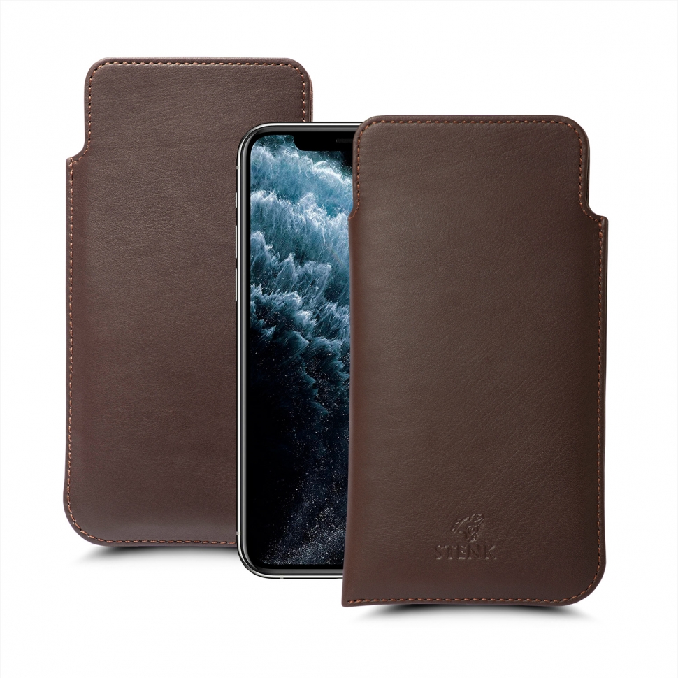 

Футляр Stenk Elegance для Apple iPhone 11 Pro Max Коричневый