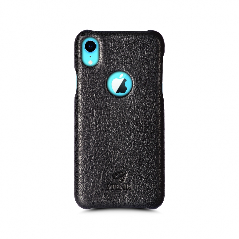 

Кожаная накладка Stenk Cover для Apple iPhone XR Черный