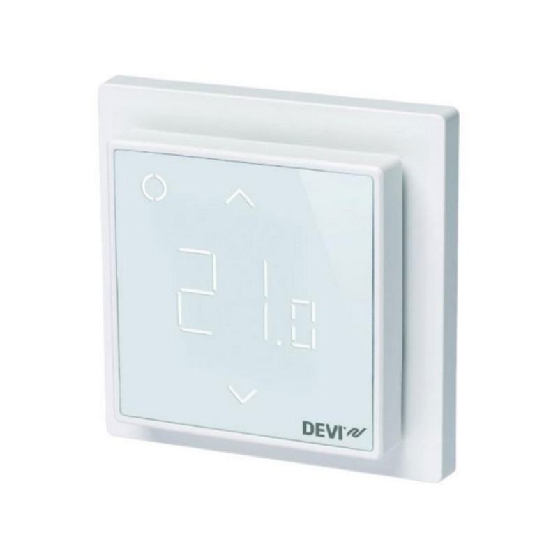 

Настенный беспроводной терморегулятор DEVIreg Smart Wi-Fi 140F1141 Белый