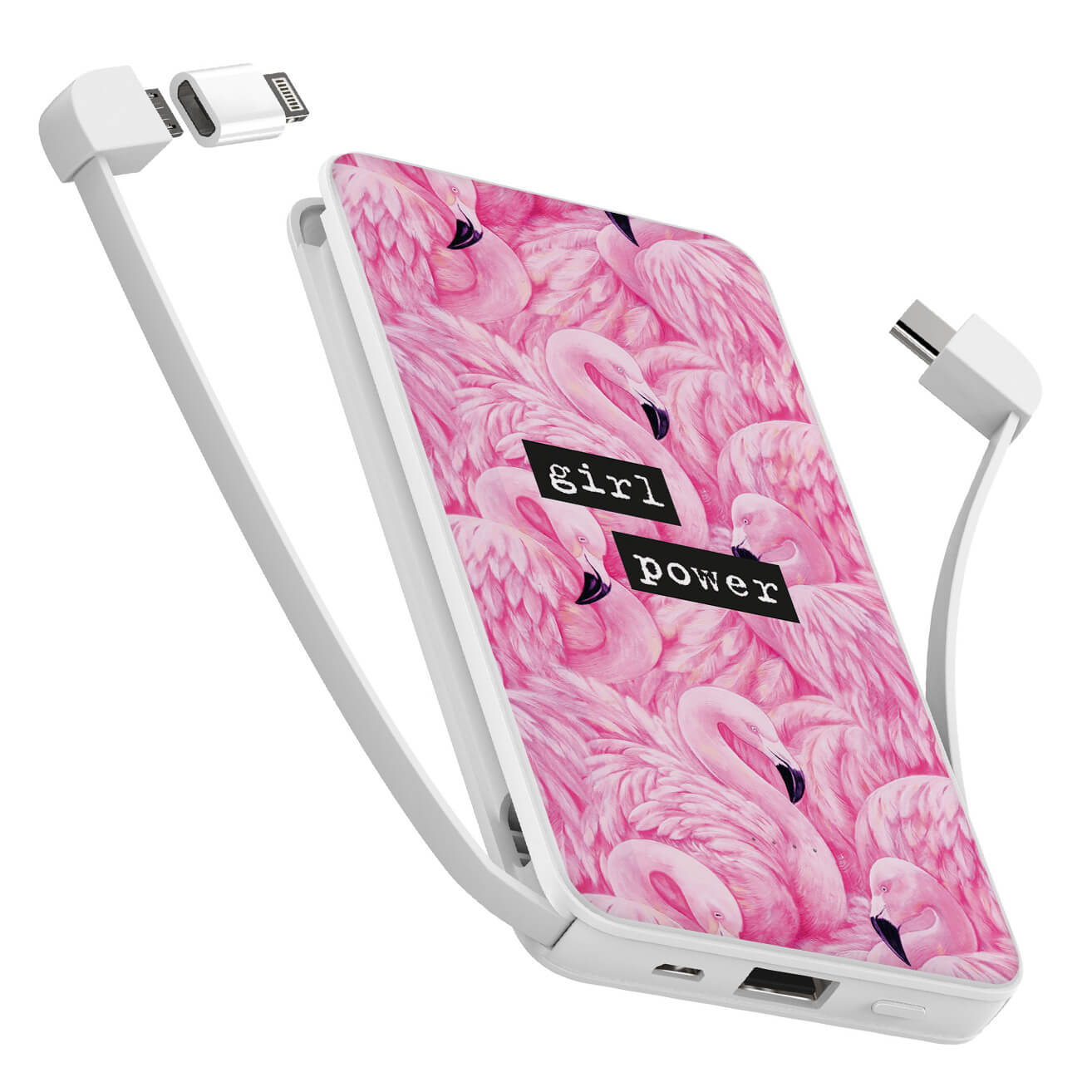 

УМБ Power Bank (повербанк) ZIZ Фламинго 10000 мАч