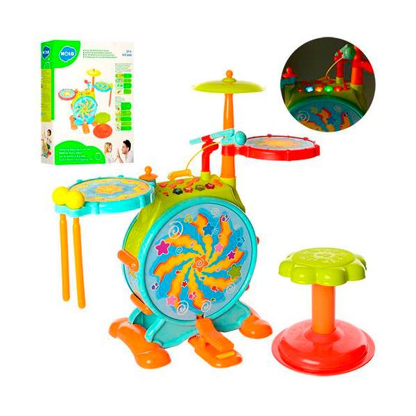 

Игрушка Барабанная установка Hola Toys 31,5х64,5х61,5 см Разноцветный 000013490