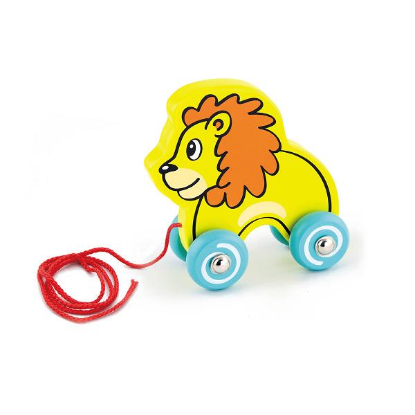 

Игрушка-каталка Лев Viga Toys 13,9х13,5х6,8 см Желтый 000013430