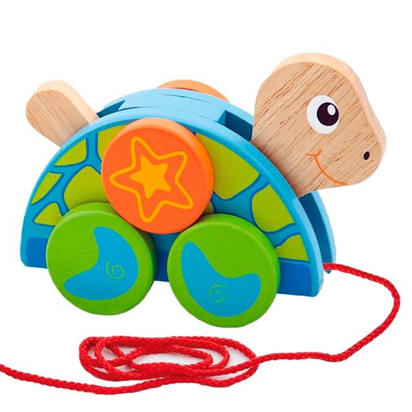 

Игрушка-каталка Черепаха Viga Toys 18х9,5х5,5 см Разноцветный 000013429