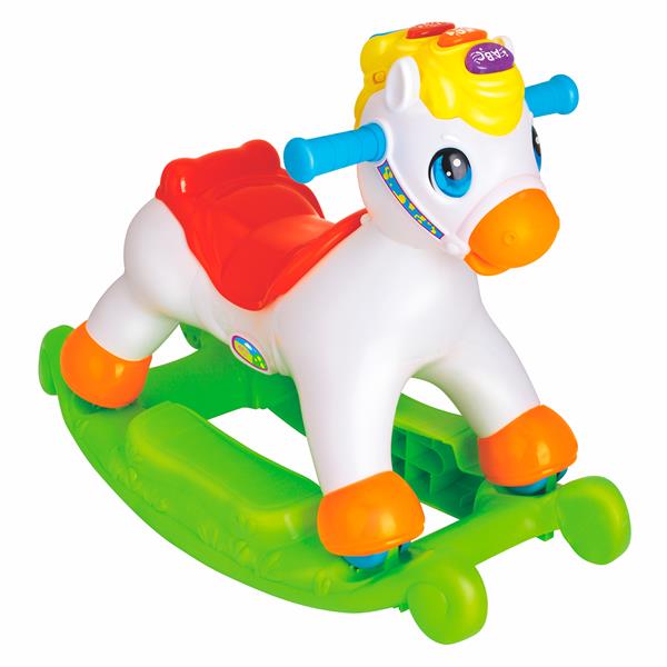

Качалка-каталка Пони с музыкой Hola Toys 31х62х49 см Разноцветный 000013107