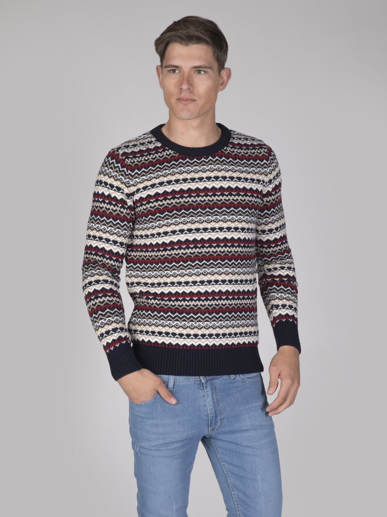 

Мужской Джемпер FELIX HARDY Синий XL