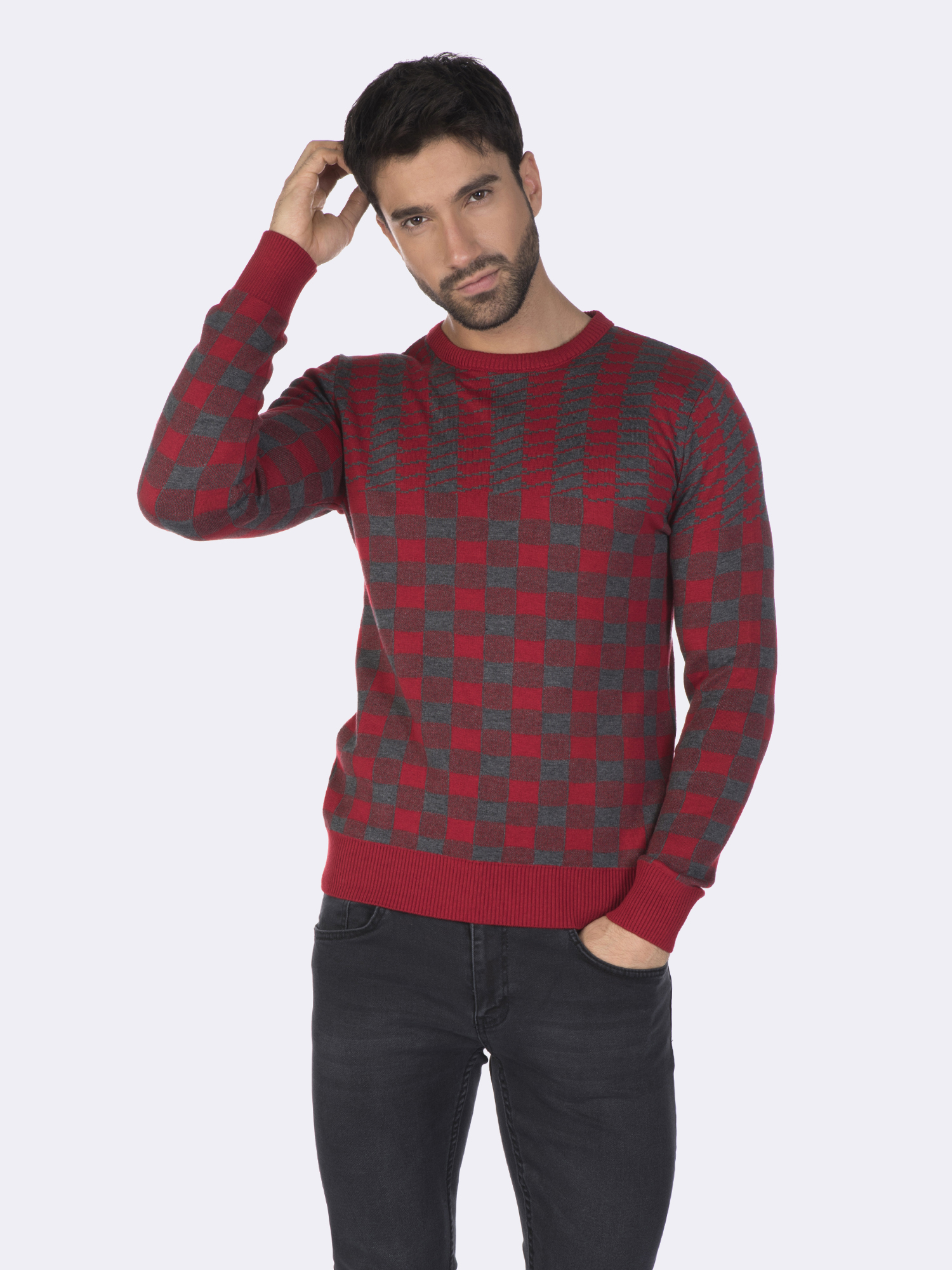 

Мужской Джемпер FELIX HARDY Бордовый 2XL