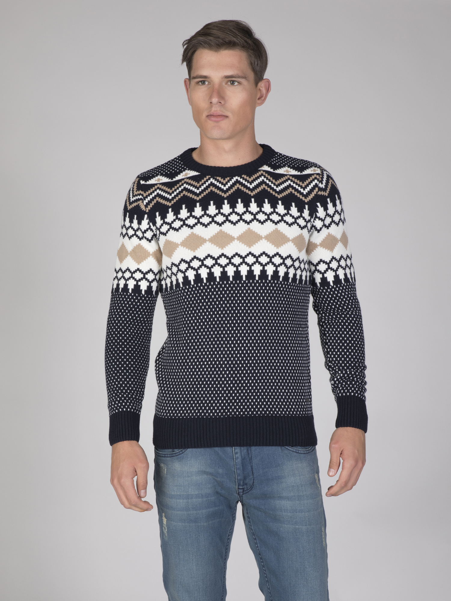 

Мужской Джемпер FELIX HARDY Синий 2XL
