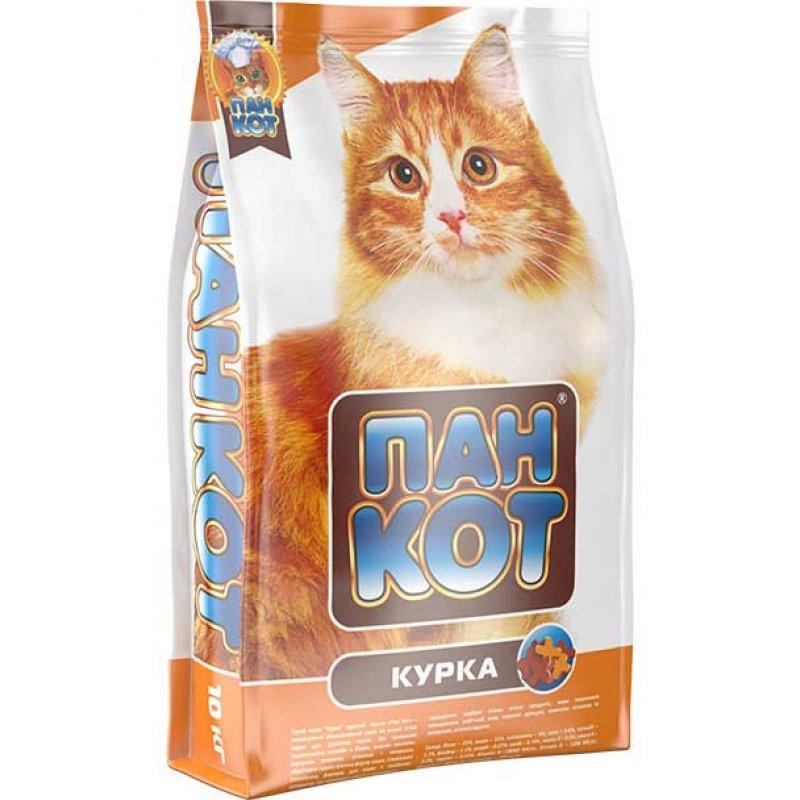 

Сухой корм для котов Пан Кот с курицей 10 кг