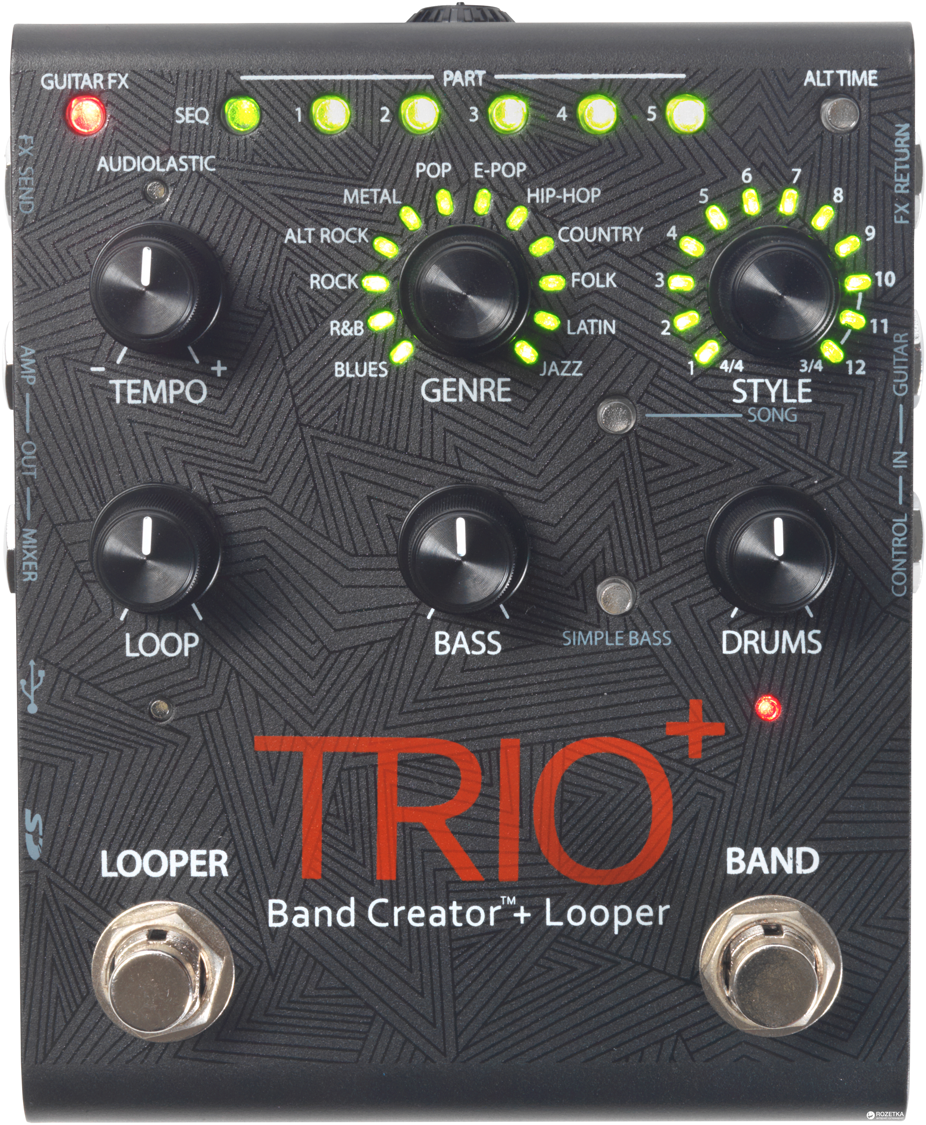 

Педаль эффектов Digitech Trio+ Band Creator + Looper (225628)