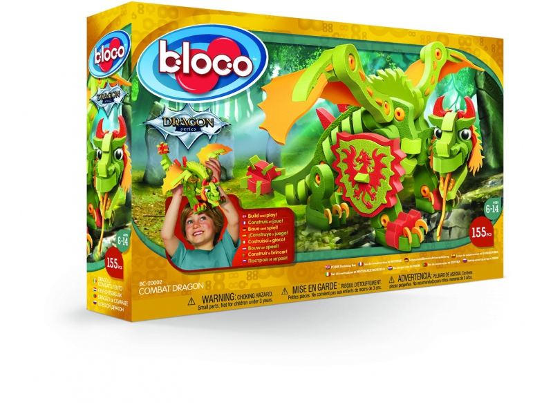 

Мягкий конструктор BLOCO Боевой Дракон, 155 эл. (BC-20002)