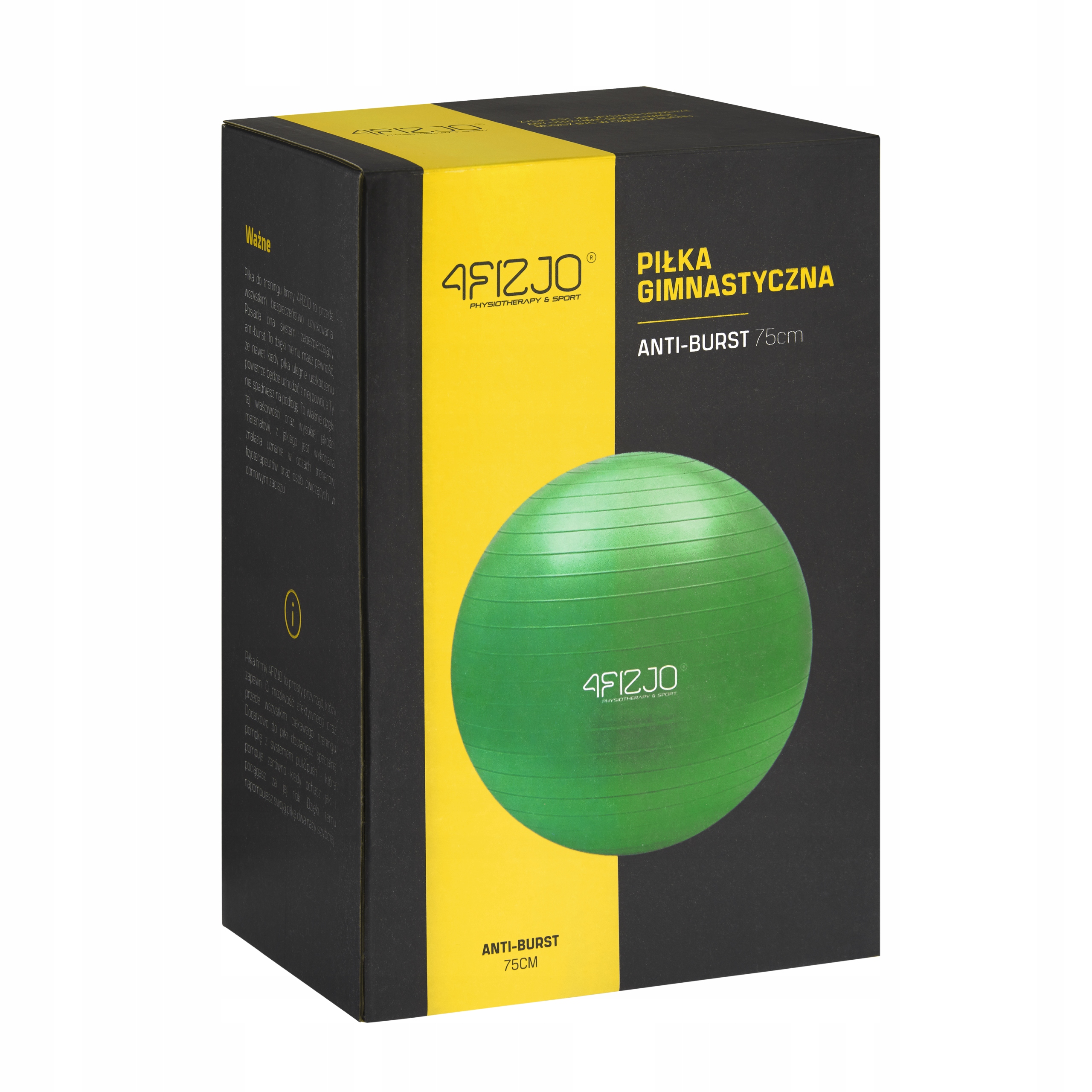 

Мяч для фитнеса (фитбол) 4FIZJO 75 см Anti-Burst 4FJ0029 Green