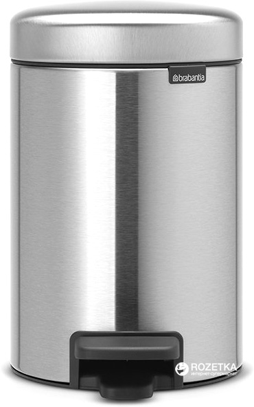

Ведро для мусора Brabantia Pedal Bin 3 л Matt Steel