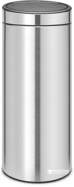 

Ведро для мусора Brabantia Touch Bin 30 л Matt Steel