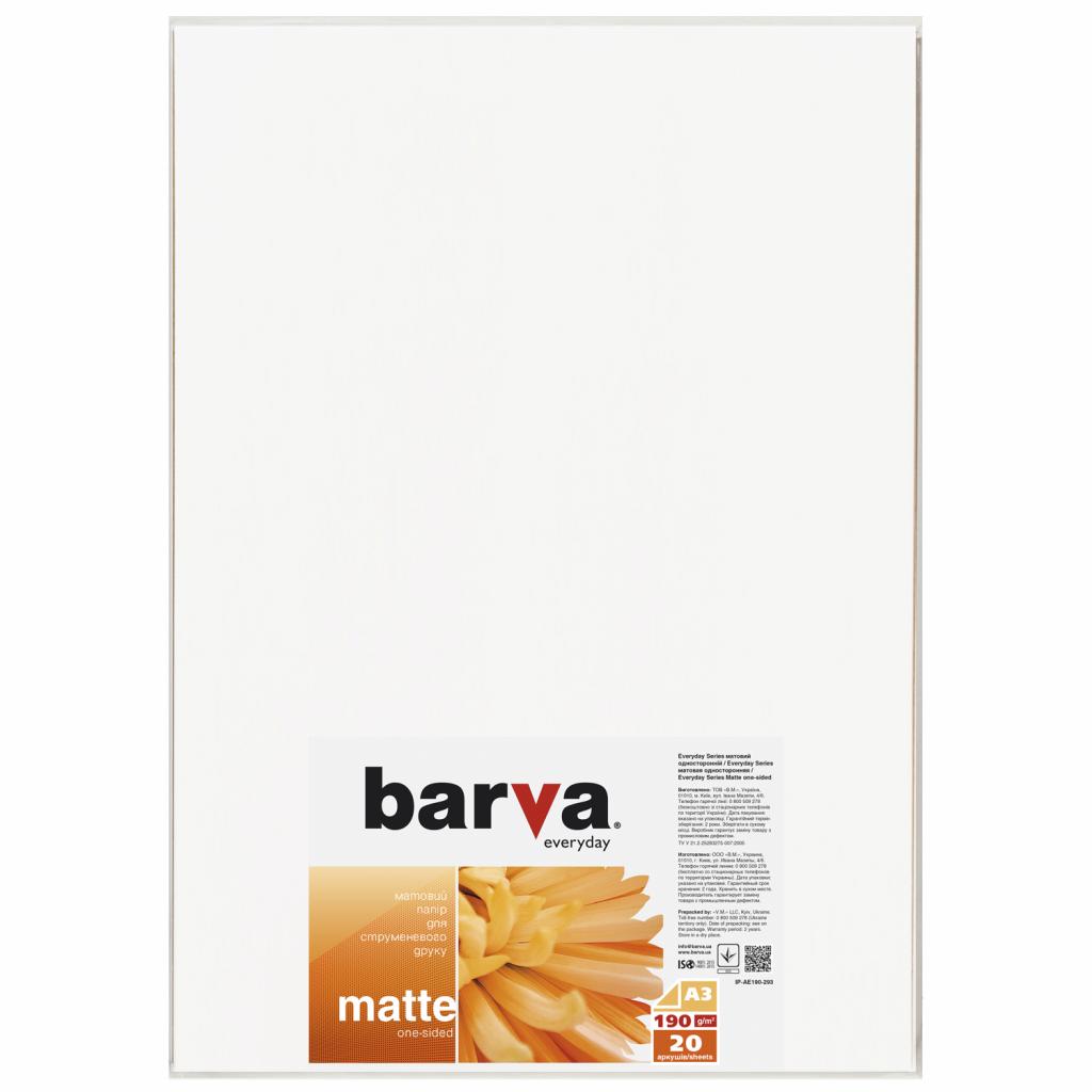 

Бумага BARVA A3 Everyday Matted 190г 20с (IP-AE190-293)