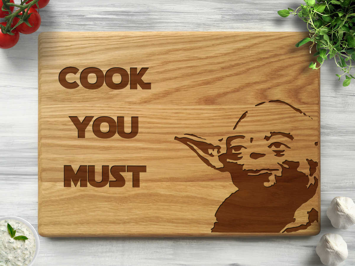 

Дубовая разделочная доска "Cook you must" 25х35 см, WOODPRESENT