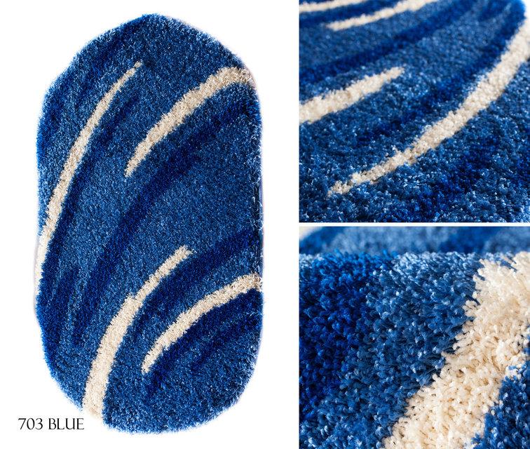 

Ковер EZEL SHAGGY 703 BLUE 0,80x1,50 Овал