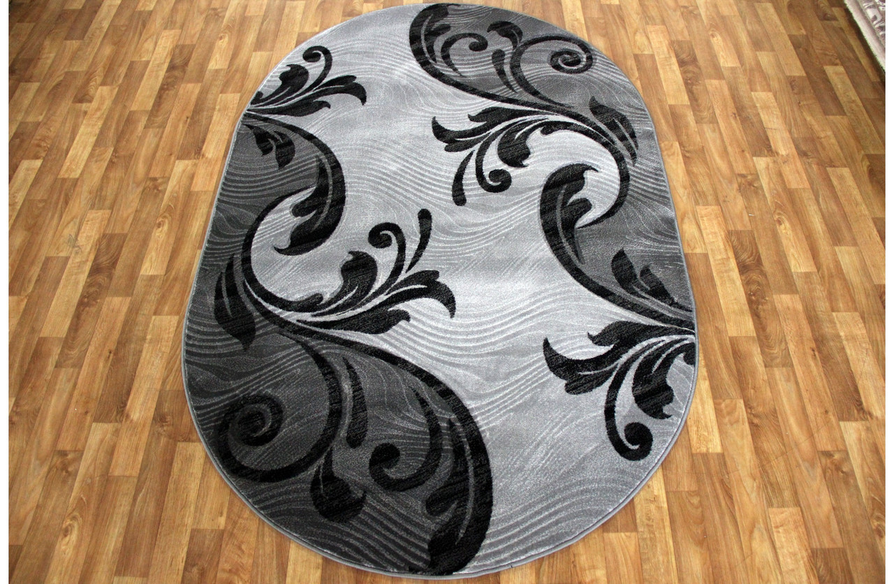 

Ковер стриженный Greencarpet MERAL 5027 GREY 2,00x5,00 Овал