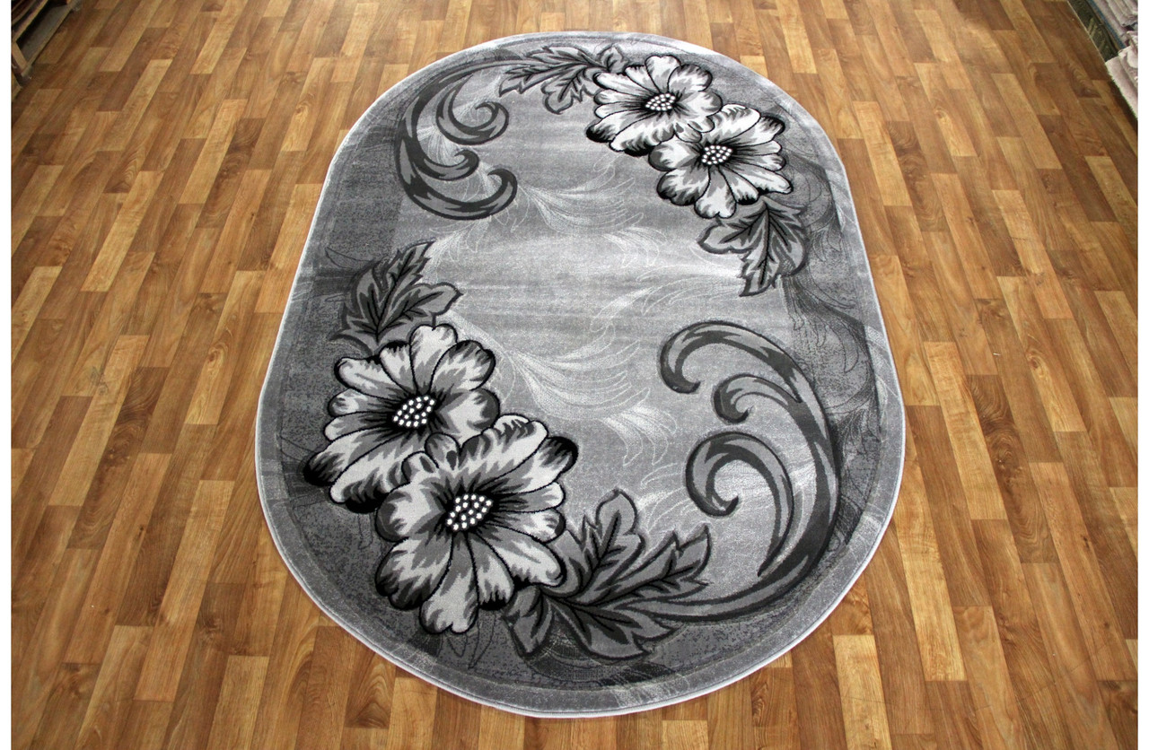

Ковер стриженный Greencarpet MERAL 131 GREY 2,00x3,00 Овал