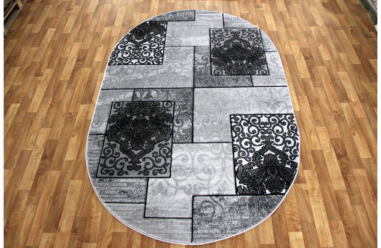 

Ковер стриженный Greencarpet MERAL 1682 GREY 0,80x1,50 Овал