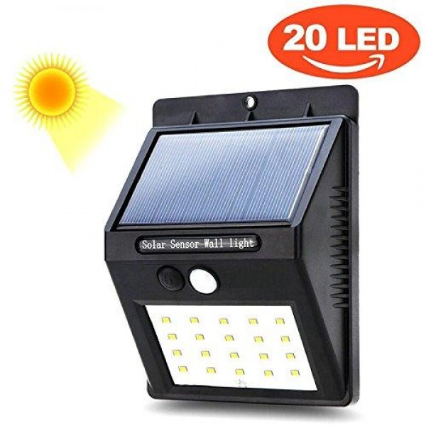 

Уличный фонарь светодиодный 20smd автономный с датчиком движения + Solar солнечная панель