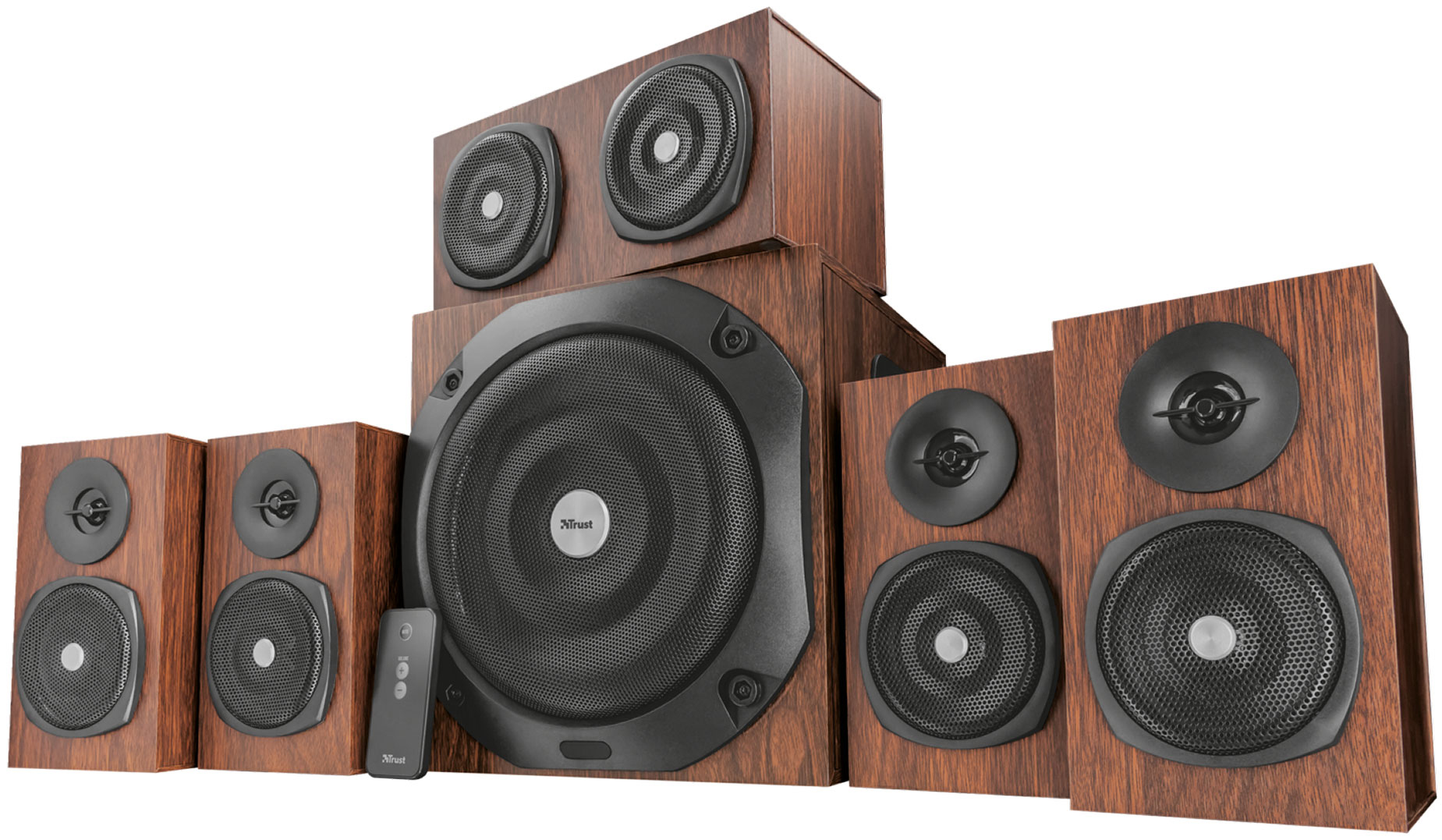 

Акустична система Trust Vigor 5.1 Surround Speaker System for pc Brown