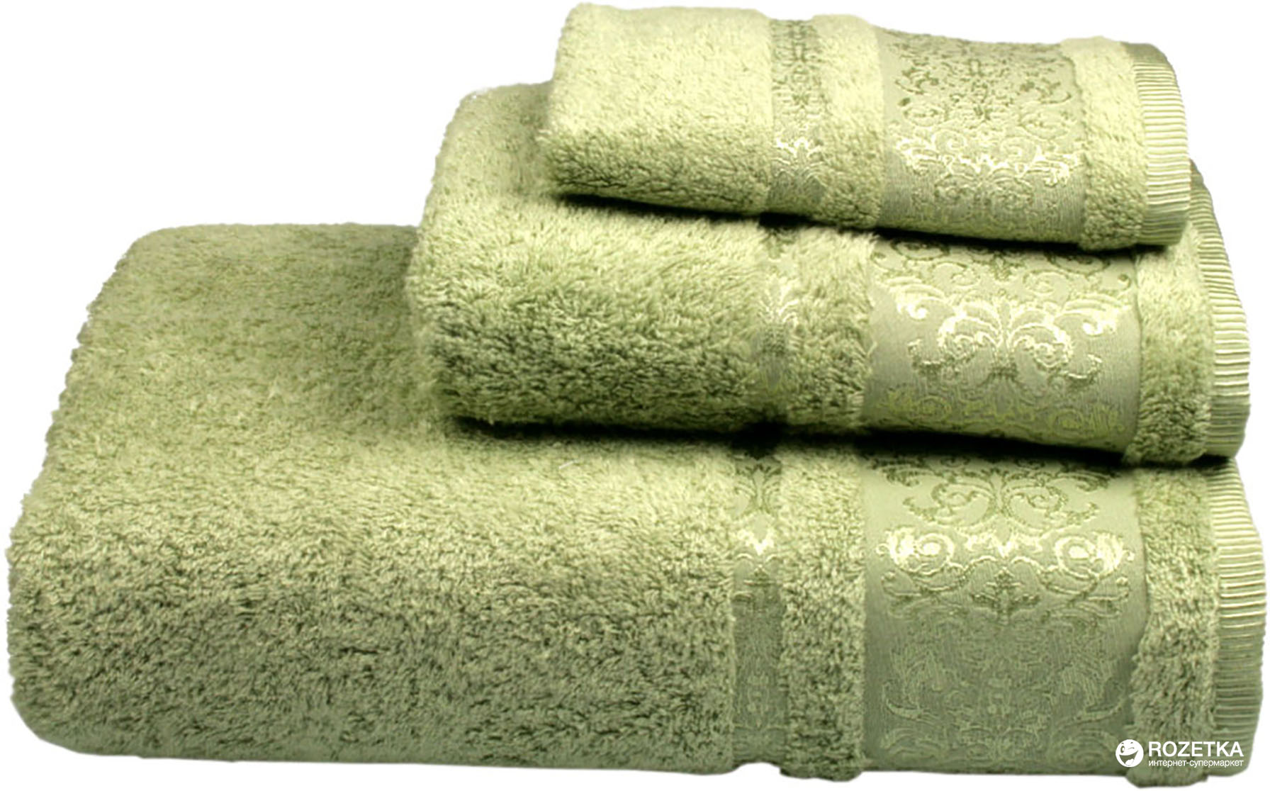 

Махровое полотенце Home Line 127261 70х140 Зеленое