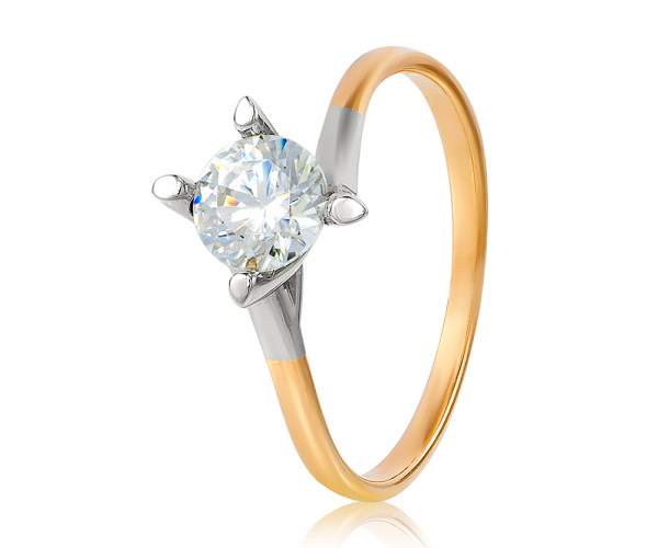 

Кольцо с камнем SWAROVSKI Zirconia "Изящность", КД4098SW, 17.5 размер