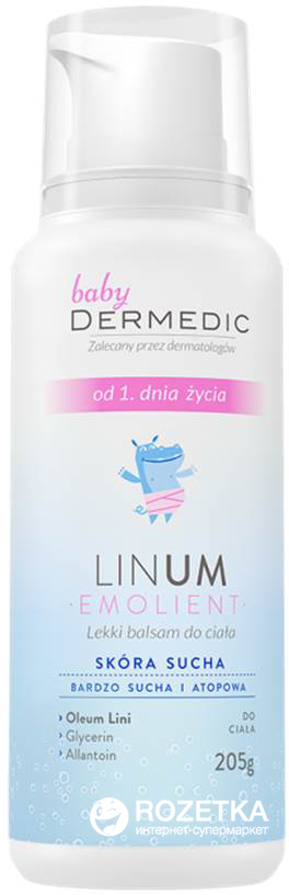 Акция на Бальзам Dermedic Linum Emolient Baby детский легкий восстанавливающий 205 мл (5901643170585) от Rozetka UA