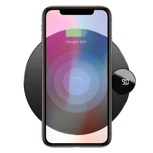

Беспроводное зарядное устройство Wireless Charger Baseus Digtal LED Display black