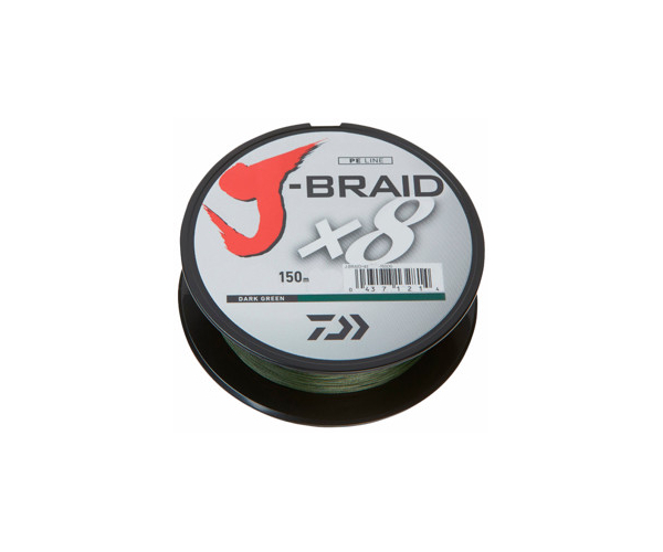 

Шнур Daiwa J-Braid X8 150m col Dark Green 0.06mm 9lb/4kg (арт.123421352435)