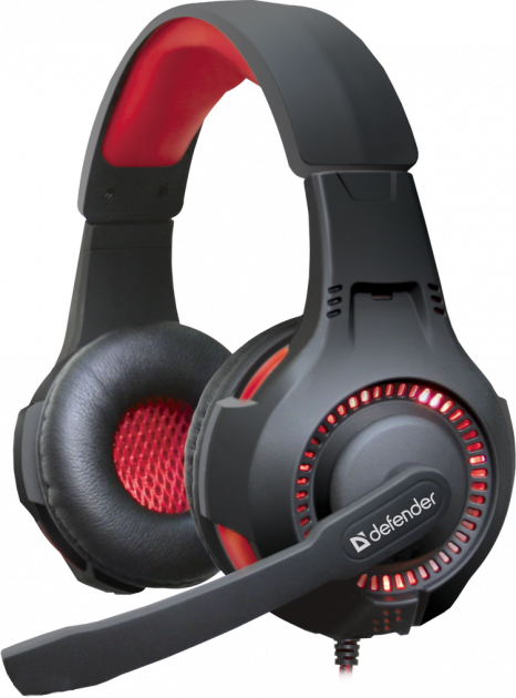 

Наушники Defender Warhead G-450 USB Red-Black (64146)