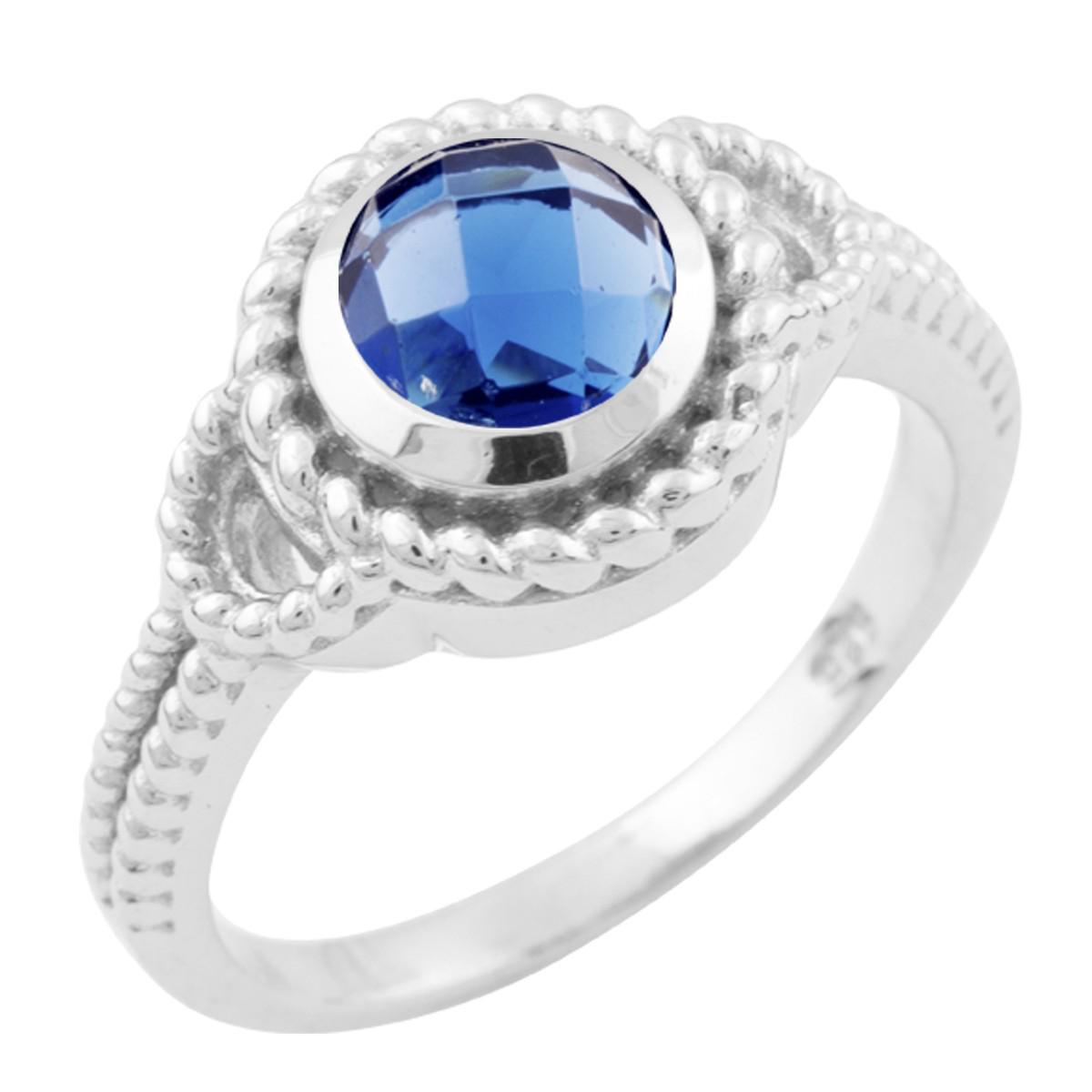 

Серебряное кольцо SilverAlex с сапфиром nano 18 размер (1648186-18)