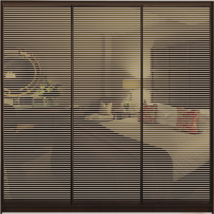 

Шкаф купе Luxe Studio Стандарт-1 Тонированное зеркало с Пескоструем-3 2300x2100x450 трехдверный