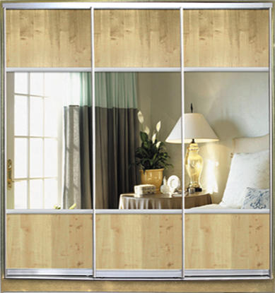 

Шкаф купе Luxe Studio Стандарт-1 ДСП/Зеркало-5 2400x2000x450 трехдверный