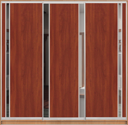 

Шкаф купе Luxe Studio Стандарт-1 ДСП/Зеркало-7 2200x2200x450 трехдверный