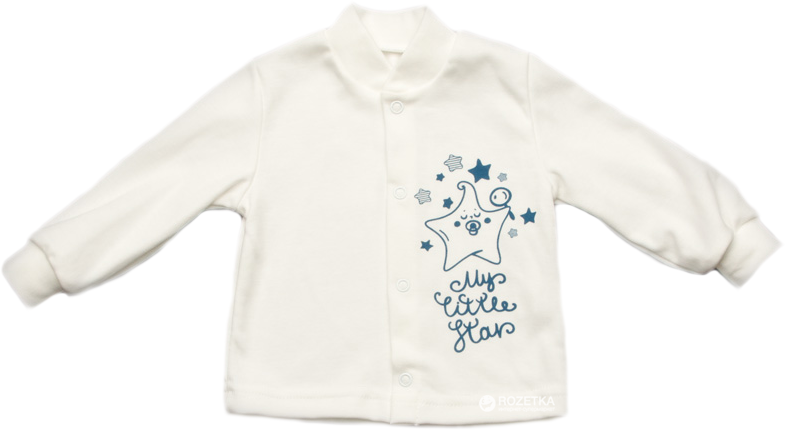 

Распашонка Модный карапуз My little star 301-00028 80 см Голубая с молочным