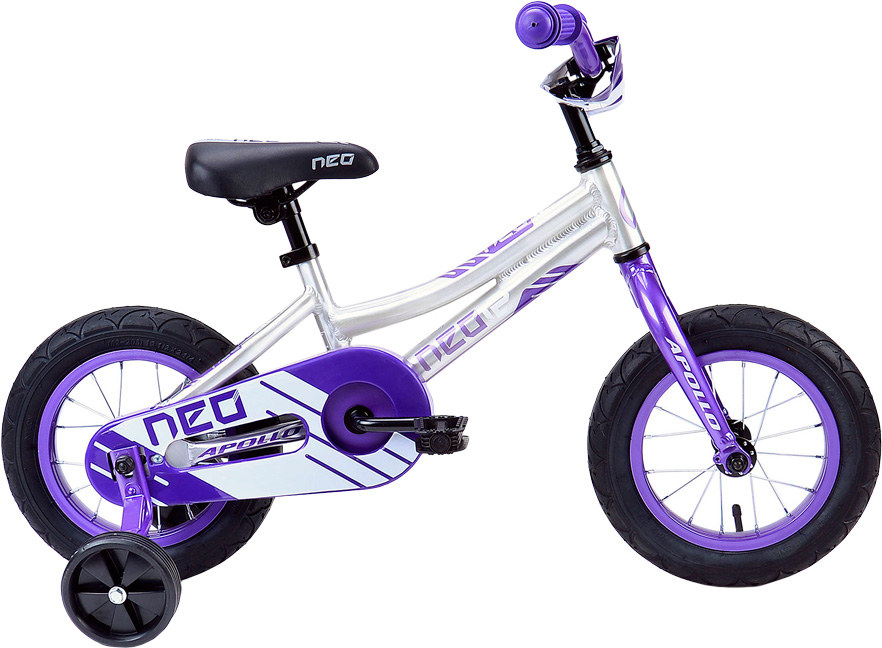 

Велосипед Apollo 12" Neo Girls Brushed Alloy Purple White 2018 (SKD-66-57)