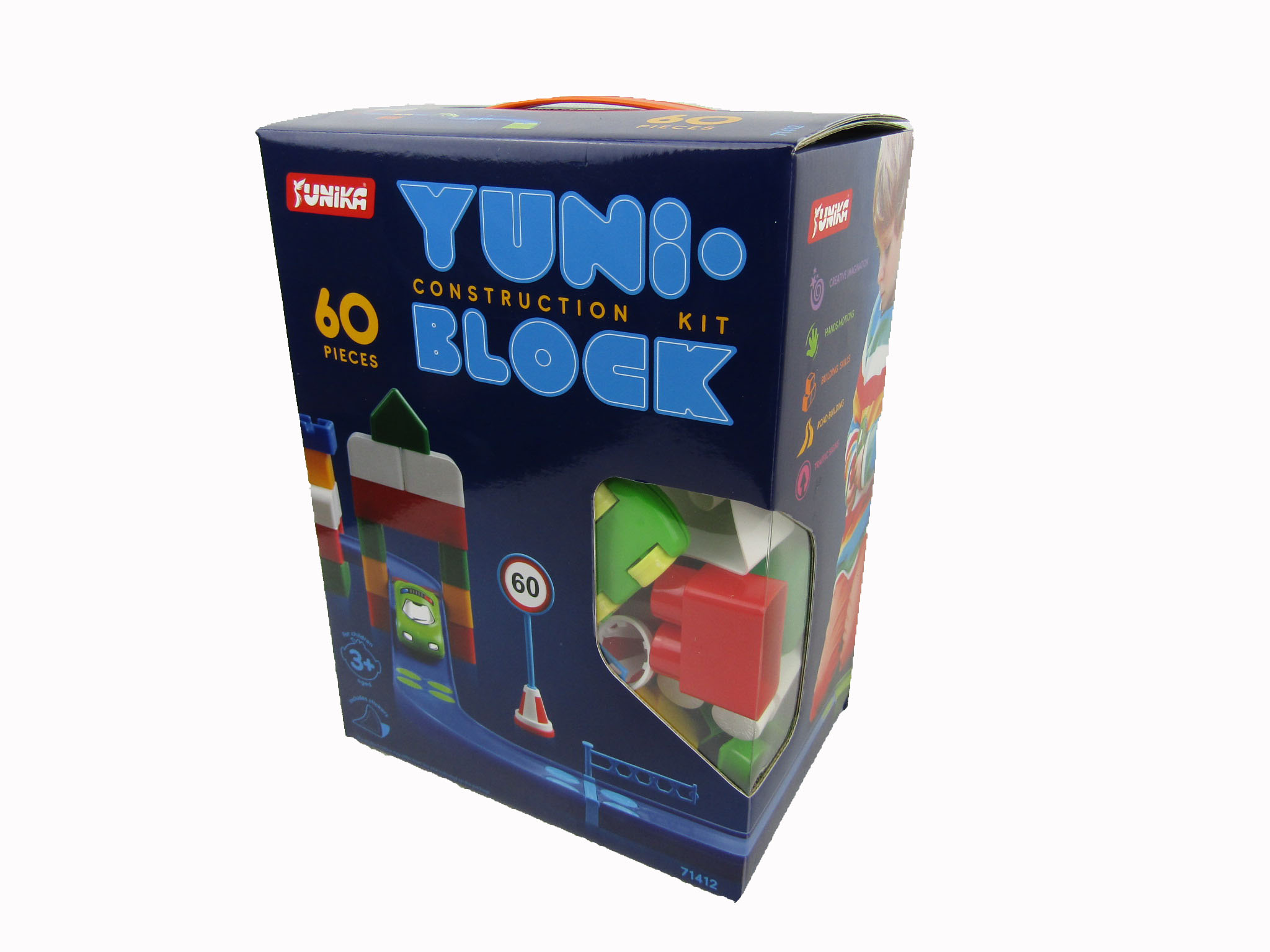 

Конструктор детский Юника "YUNI-BLOK" 60деталей Юника