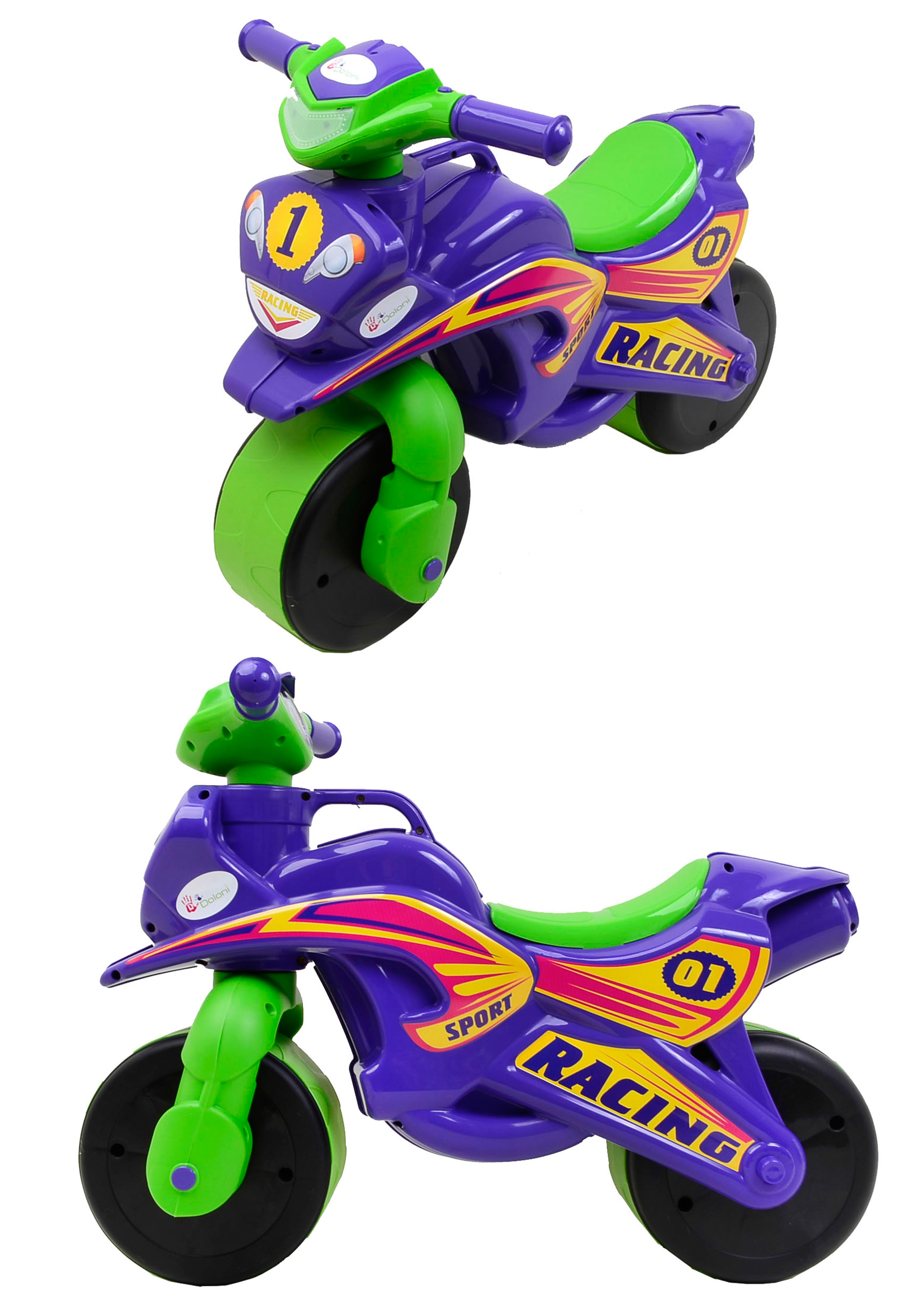 

МотоБайк Doloni спорт музыкальный фиолетовый (0139/6)