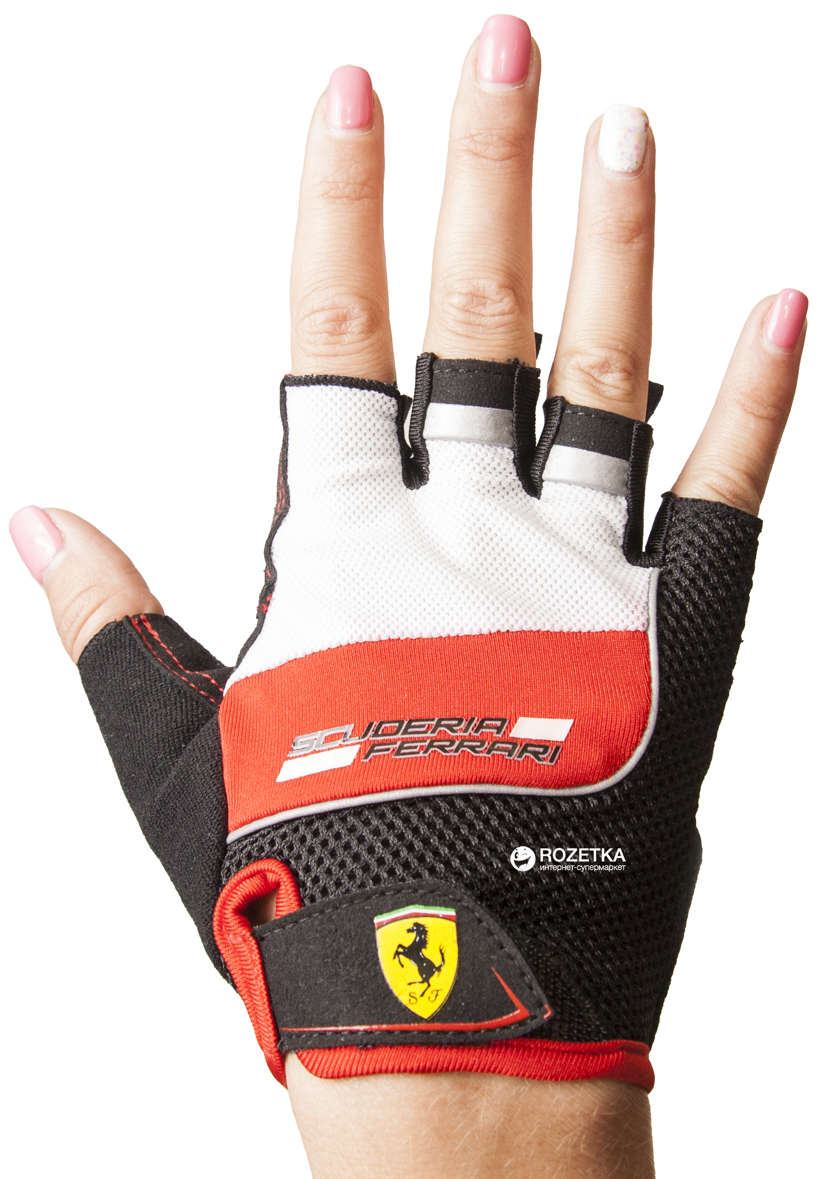 

Перчатки для скейтбордов Ferrari XL Красно-черные (6923744044984)