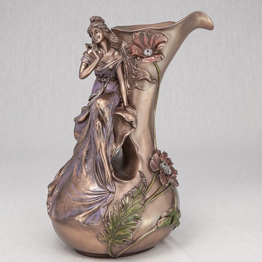 

ВАЗА «ДЕВУШКА В МАКАХ BRONZE» 34 см Veronese 2291-BR-1182