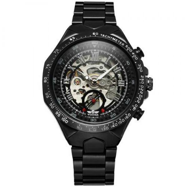 

Часы Winner 8067 Black-Silver Red Cristal