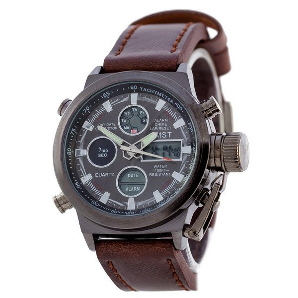 

Часы AMST C Black-Brown Wristband